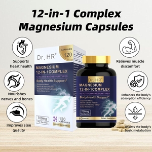 Cápsulas de Glicinato de Magnesio 12 en 1, Fórmula de Alta Absorción, Favorece la Relajación Muscular, un Sueño Reparador, la Salud Nerviosa y el Suministro de Minerales - Product Image 5