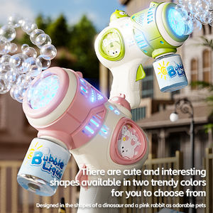 Personalizzato simpatico cartone animato macchina a bolle di coniglio a forma di animale bolla pistola ad acqua all'aperto al coperto i bambini giocano giocattoli - Product Image 4