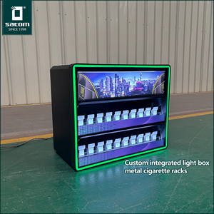 Présentoir mural métallique personnalisé pour cigarettes et tabac, idéal pour les magasins de tabac en Moyen-Orient et en Afrique - Product Image 3