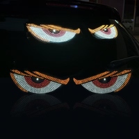 Lumière décorative universelle pour voiture, LED Demon Eye, USB, pare-brise, RGB, yeux de démon, panneau, éclairage intérieur LED pour voiture