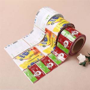 פלסטיק סרט עובי מותאם אישית הדפסת פאוץ שקיות חדש עיצוב לוגו למינציה לחות הוכחת פלסטיק תיק מניית רול אריזת סרט - Product Image 1