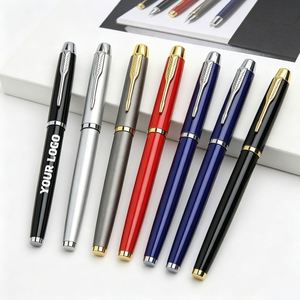 Logo Set Luxury Signature Executive Gift Premium Writing With Box Custom Metal Fountain <b>Pen</b> - Product Image 1