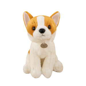 Juguete de Peluche de Perro Shiba Inu, <span class=keywords><strong>Rottweiler</strong></span>, Schnauzer, Muñeco de Peluche de Dibujos Animados, Adorable Peluche para Niños, Regalo de Cumpleaños - Product Image 1
