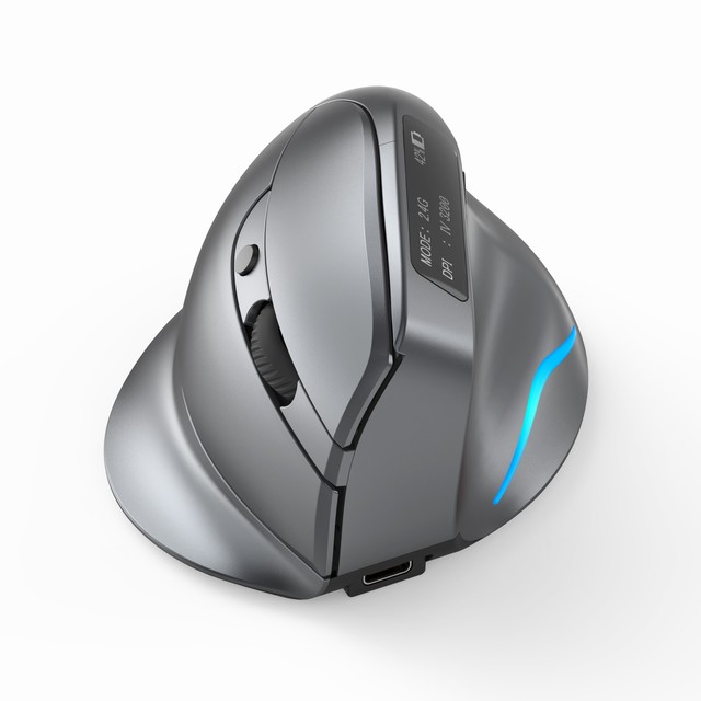 ZELOTES F-26C Super Ergonomic Design Rechargeable Wireless Vertical Mouse