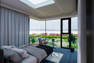 <span class=keywords><strong>Casa</strong></span> Cápsula Espacial Prefabricada <span class=keywords><strong>de</strong></span> Lujo C1 11.5x3.3, 2 Dormitorios, 1 Baño, Montaje Rápido, <span class=keywords><strong>Casa</strong></span> Modular para Vacaciones Familiares - Product Image 3