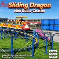 Manège Commercial Extérieur pour Enfants : Mini Montagnes Russes en Acier Dragon Sliding pour Parc d'Attractions – Vente Directe Usine