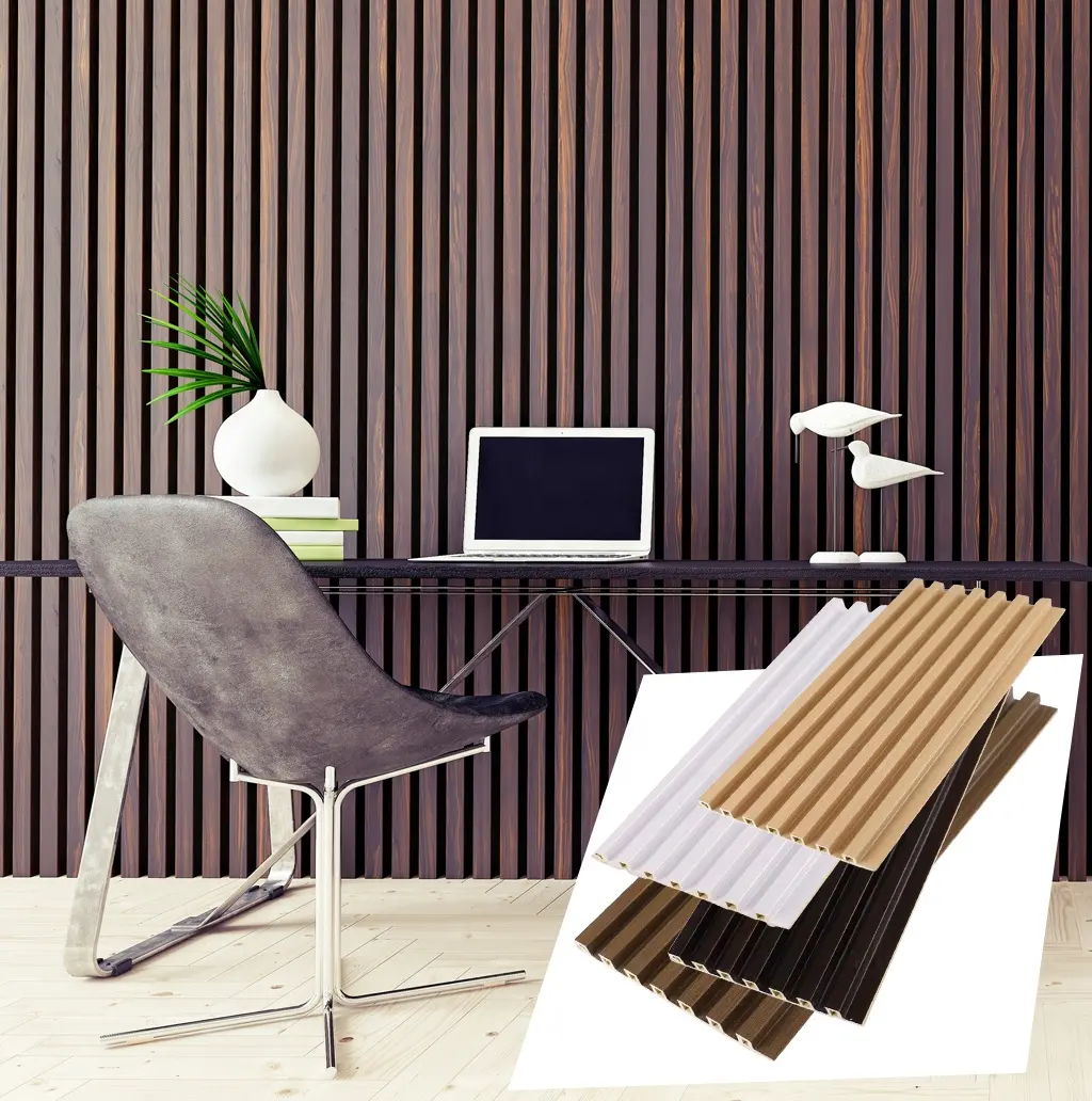 Natural Antisepsis 3d Wpc Wall Boards Wood Wall Panels Grating Ceiling Board For Indoor Decoration