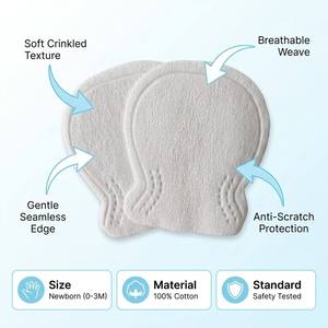 Newborn Protective Foot Covers Ultra Soft Medical Grade Terry Fabric Breathable Lightweight Anti Blue <b>Light</b> Blackout - Product Image 4