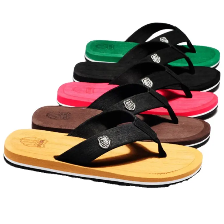 Summer Men's Flip Flops Outdoor Casual Shoes Fashion Hot Slippers For Men Beach Flip Flops Cheap Wholesale Sandals PVC EVA Male
