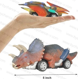 Superventas Dino World dinosaurio tirar hacia atrás coche de carreras vehículo juguete Dino juguetes juego en casa juguete para niños regalo genial - Product Image 4