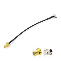 Câble coaxial RF SMA femelle traversant vers MCX mâle coudé RG316 RG174 pour passerelle et routeur IoT
