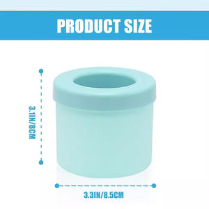 Secchiello per il ghiaccio per uso domestico sostenibile e vassoio per cubetti in Silicone per uso domestico per uso domestico a forma di tazza circolare - Product Image 6