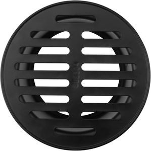 Grille de drain de sol noire en acier inoxydable de 4 pouces Antrader, lot unique, grille de remplacement pour drain de sol pour salle de bain et balcon - Product Image 5