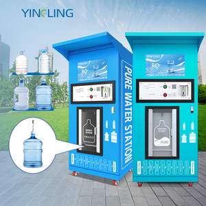 Bán buôn khoáng sản nước kiềm Dispenser đồng xu thẻ tín dụng thép máy bán hàng tự động cho nước uống xử lý nước lọc - Product Image 1