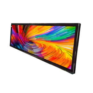 Siêu thị mỏng kỹ thuật số biển Kệ cạnh màn hình quảng cáo dải siêu rộng <span class=keywords><strong>LCD</strong></span> màn hình kéo dài thanh hiển thị - Product Image 4