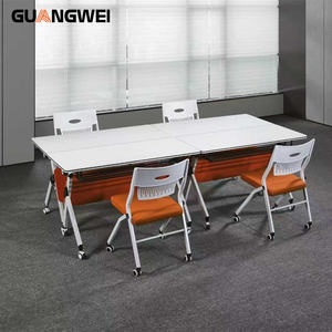<span class=keywords><strong>Table</strong></span> <span class=keywords><strong>de</strong></span> conférence pliable <span class=keywords><strong>de</strong></span> bureau moderne <span class=keywords><strong>de</strong></span> <span class=keywords><strong>haute</strong></span> qualité GUANGWEI, écologique, pour l'école, la salle <span class=keywords><strong>de</strong></span> classe, la formation - Product Image 5