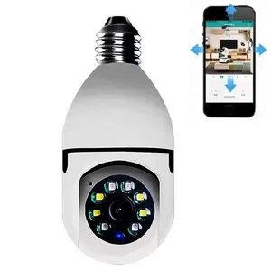 1080p inalámbrico E27 soporte bombilla lámpara Cámara seguimiento automático 360 grados Wifi CCTV seguridad bombilla Cámara