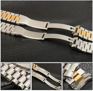 <span class=keywords><strong>Bracelet</strong></span> de <span class=keywords><strong>montre</strong></span> de luxe en acier inoxydable pour <span class=keywords><strong>homme</strong></span> avec <span class=keywords><strong>bracelet</strong></span> à trois perles pour Oy-ster Cons-tant Motion Calendar <span class=keywords><strong>Bracelet</strong></span> en métal 20 mm 21 mm - Product Image 5