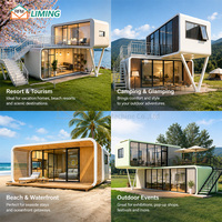 Maison capsule préfabriquée moderne Apple Pod, structure en acier, cabine mobile pour projet hôtelier ou villa en plein air