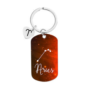 Porte-clés en métal des 12 constellations, cadeaux d'<span class=keywords><strong>astronomie</strong></span> du zodiaque, cadeaux d'anniversaire pour femmes, hommes, adultes, garçons, filles, amateurs d'horoscope - Product Image 3