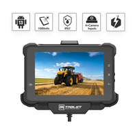 Tableta Agrícola Resistente de 7 Pulgadas con Android 13.0, Octa Core, CAN Bus, GPIO, RS232, IP67, Entradas de Cámara AHD para Tractor