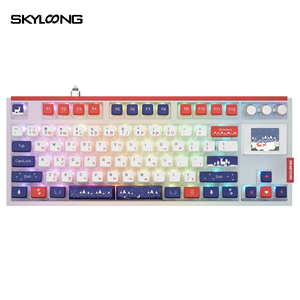 Skyloong Gk87 Bàn Phím Gateron 3.0 Chuyển Đổi Bánh Keycaps Trắng Cho 3 Chế Độ Không Dây Cơ Khí Chơi Game Bàn Phím - Product Image 5