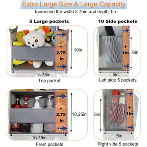 Over The Door Organizer 6 <b>Shelves</b> 12 Pockets Heavy Duty Hanging Storage For Behind Doors And Walls - Product Image 2