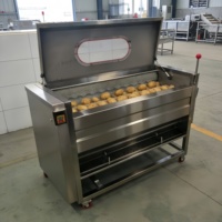 Automatische industriële fruit- en groenteschiller, aardappel-, cassave- en wortelschiller en -wasser met motor voor thuis- en keukengebruik