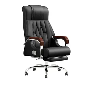 회전 보스 의자 안락 의자 마사지 가죽 사무실 의자 점심 시간 기능 비즈니스 용 컴퓨터 의자