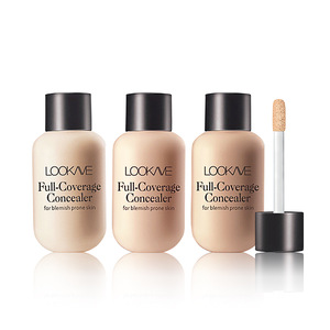 Crème Correctrice Liquide Anti-Rides Éclaircissante Couvrance Totale, Maquillage Visage Mat Imperméable pour Peaux à Tendance Imperfectible - Product Image 3