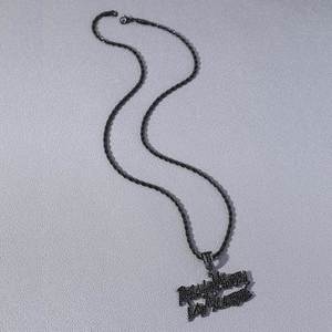 Nuevo Collar de Cadena de Acero Inoxidable Chapado en Oro y Plata, Estilo Hiphop de Lujo Ligero, con Colgante de Letra de Aleación para Hombre, Joyería de Moda - Product Image 3