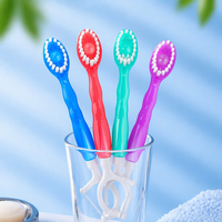 Kit de Soins Bucco-Dentaires Complets 5-en-1 Jetable avec Brosse à Dents, Fil Dentaire et Grattoir, Emballé Individuellement pour Hôtels