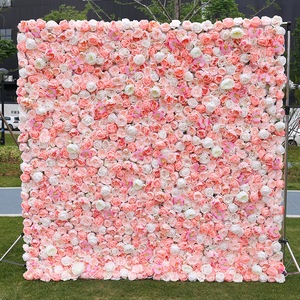 Muro de Flores Artificiales de Seda Personalizado para Bodas y Fiestas, Múltiples Estilos Disponibles con Imágenes - Product Image 4
