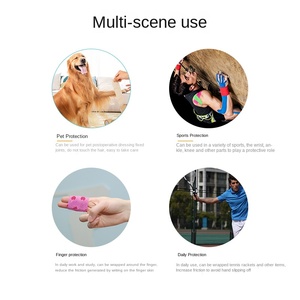 Fasciatura sportiva autoadesiva personalizzata da 10cm Non tessuta facile da strappare la luce di protezione impermeabile fluorescente elastico - Product Image 2