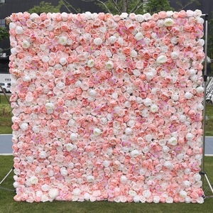 Muro de Flores Artificiales de Seda Personalizado para Bodas y Fiestas, Múltiples Estilos Disponibles con Imágenes - Product Image 6