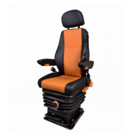 Fournisseur d'usine – Réglable à 360° °   Siège de conducteur rotatif pour camping-car avec housse de couleur orange