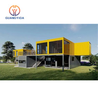 Maison de Villa pré-fabriquée, contenant pliable en plastique, 3 chambres à coucher, nouveau modèle