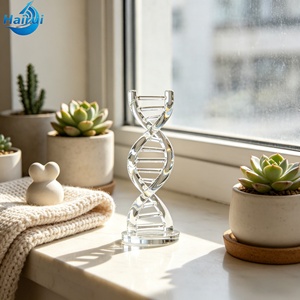 Décoration de bureau personnalisable en résine transparente, double hélice d'<span class=keywords><strong>ADN</strong></span>, ornement pour la maison, cadeau de festival, personnalisé et créatif - Product Image 4