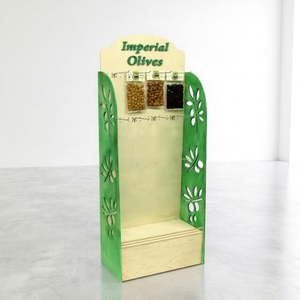 Exhibidores Metálicos de Doble Cara para Piso, Diseño Personalizado Vino, Ligeros, para Supermercado, 4 Estantes, Independientes, de Instalación Rápida - Product Image 1