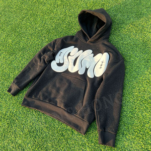 Fabricant Design Sweat à capuche streetwear imprimé bouffant de haute qualité pour hommes Sweat à capuche lourd avec strass - Product Image 6