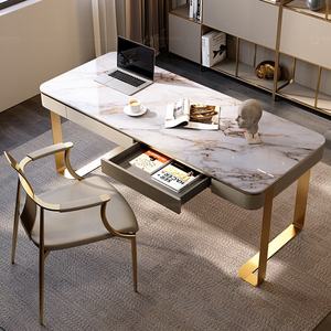 Studio individuale mobili per la casa tavolo da disegno scritto scrivania in acciaio inossidabile dorato - Product Image 1