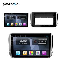 Autoradio Android 2 + 16G avec écran tactile de 9 pouces, navigation GPS, positionnement sur tableau de bord TV/USB, pour Peugeot 2008