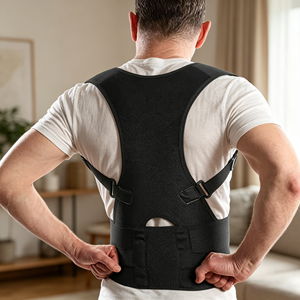 Correcteur de posture personnalisé avec logo, soutien dorsal et d'épaule, pour femmes et hommes, en néoprène - Product Image 1
