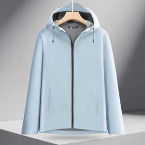 Chaqueta Impermeable con Capucha, Cortavientos, Unisex, para Trabajo al Aire Libre en Invierno, con Forro Interior, Color Sólido en Contraste, GJ12-M8 - Product Image 2