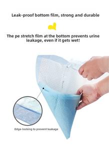 Almohadilla para Mascotas No Tejida, Suave para la Piel, de Gran Absorción, Almohadilla Gruesa para Perros, Almohadilla Desechable para Entrenamiento de Mascotas - Product Image 6