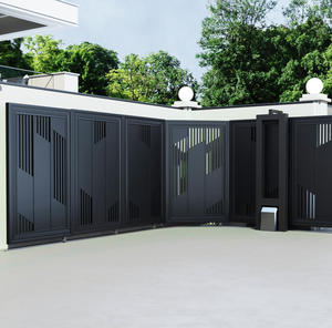 <span class=keywords><strong>Portail</strong></span> coulissant d'angle à 90 degrés sur rail rotatif, sur mesure, pour jardin et allée, avec moteur d'<span class=keywords><strong>ouverture</strong></span> - Product Image 2