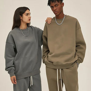 Yingling <strong>Valentine</strong> 350G Jogger <strong>Jumper</strong> Gym Workout Organic Cotton Hoodies Custom Embroidered Men Crewneck Sweatshirt - Product Image 5