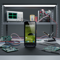 Collecteur de données tactile complet 4.0 Win CE pour la gestion d'entrepôt, PDA avec scanner IData 50P en stock