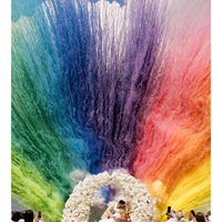 FX Idea Fontaine de fumée colorée en forme d'éventail pour événements de révélation du sexe, baby shower, demande en mariage, mariage en plein air et fêtes