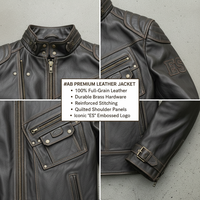 Veste en cuir pleine fleur 100 % sur mesure pour homme, style vintage vieilli, usine OEM/ODM, personnalisation complète, commandes en gros